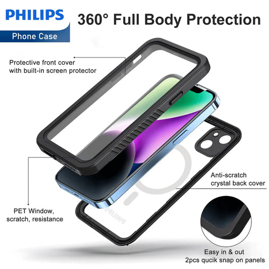 Philips Waterproof Case With MagSafe For iPhone 15 Plus